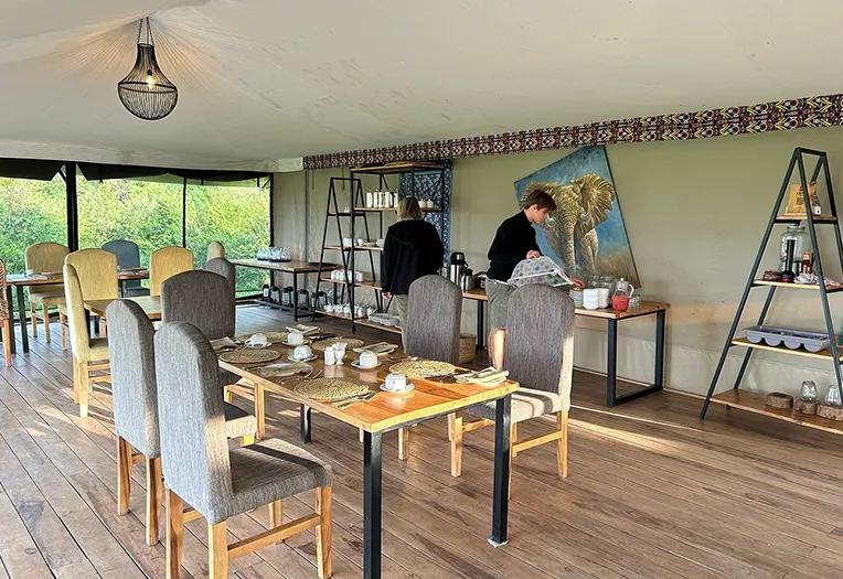 Kirimu Migration Camp interior