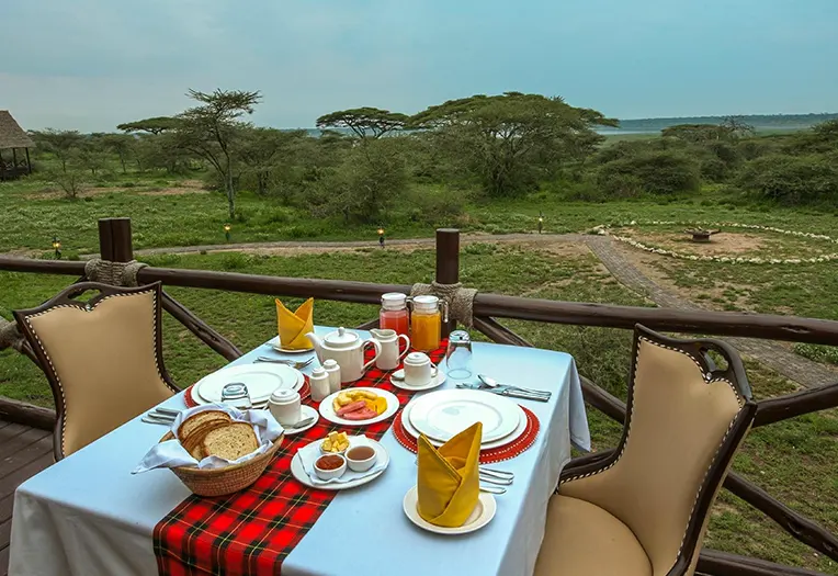 Lake Ndutu Luxury Tented Camp dining tent