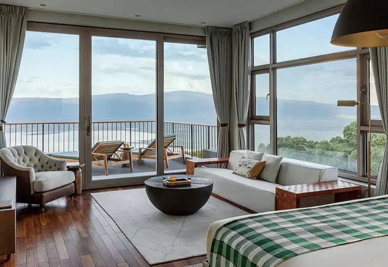 Melia Ngorongoro Lodge balcony crater view