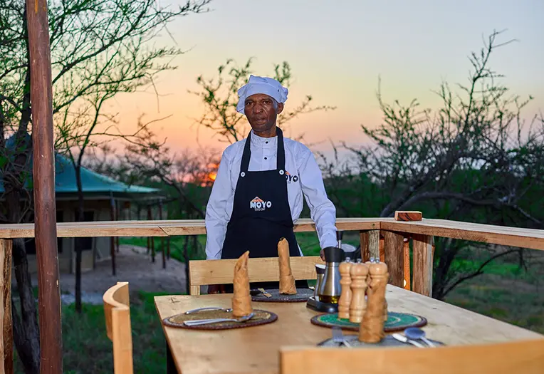 Moyo Tented Camp luxury bed