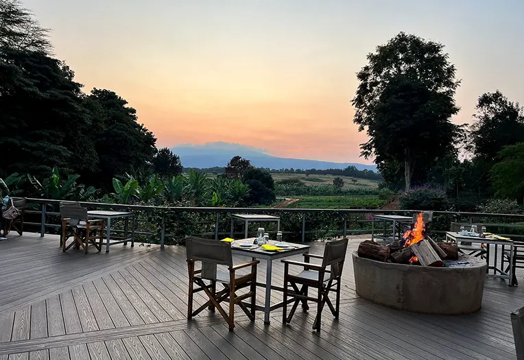 Ngorongoro Farm House dining