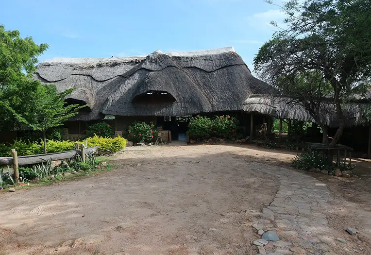 Ruaha Hilltop Lodge deck view