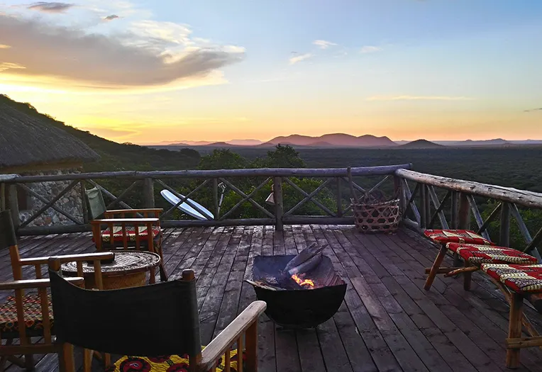 Ruaha Hilltop Lodge dining room