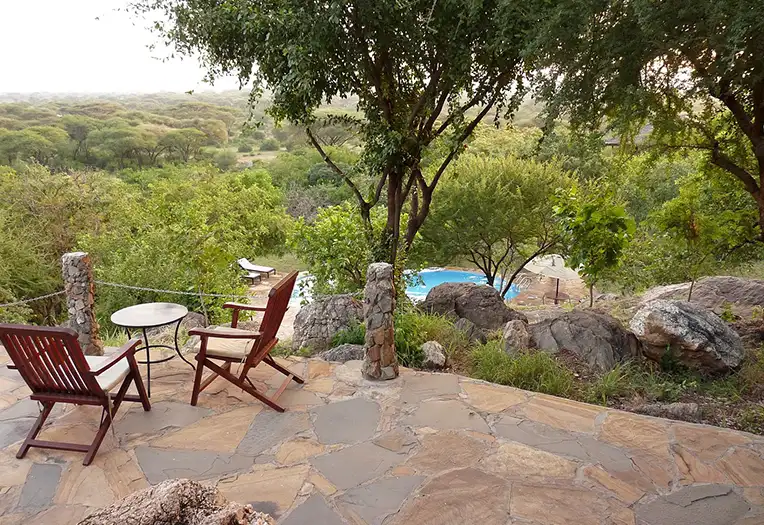 Sangaiwe Tented Lodge pool deck