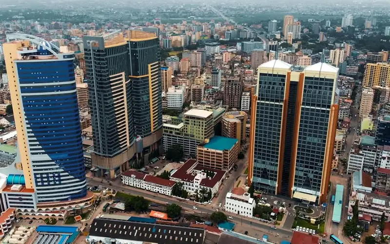 Dar es Salaam coastal cityscape view