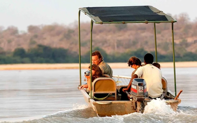 Rufiji River boat safari in Nyerere National Park