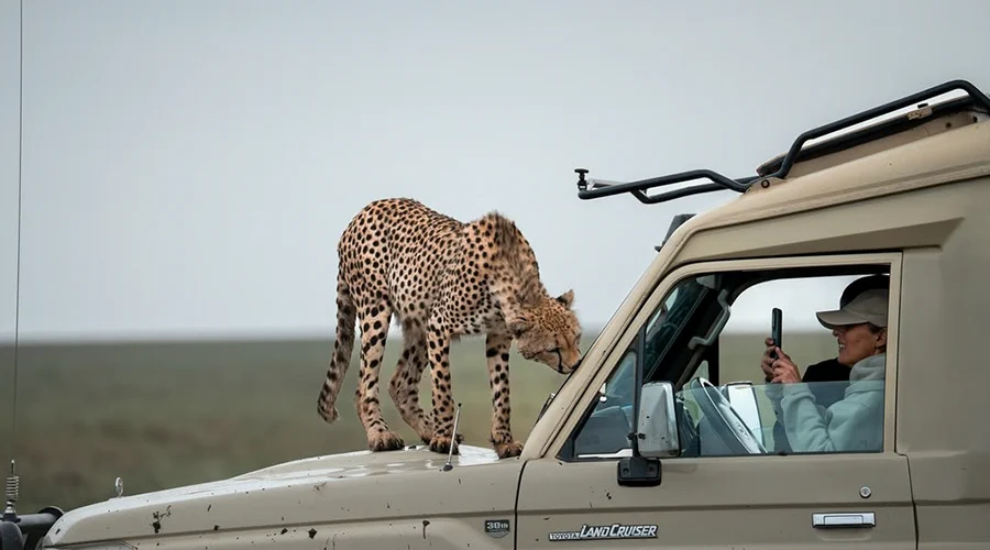Ndutu Lake Crossing